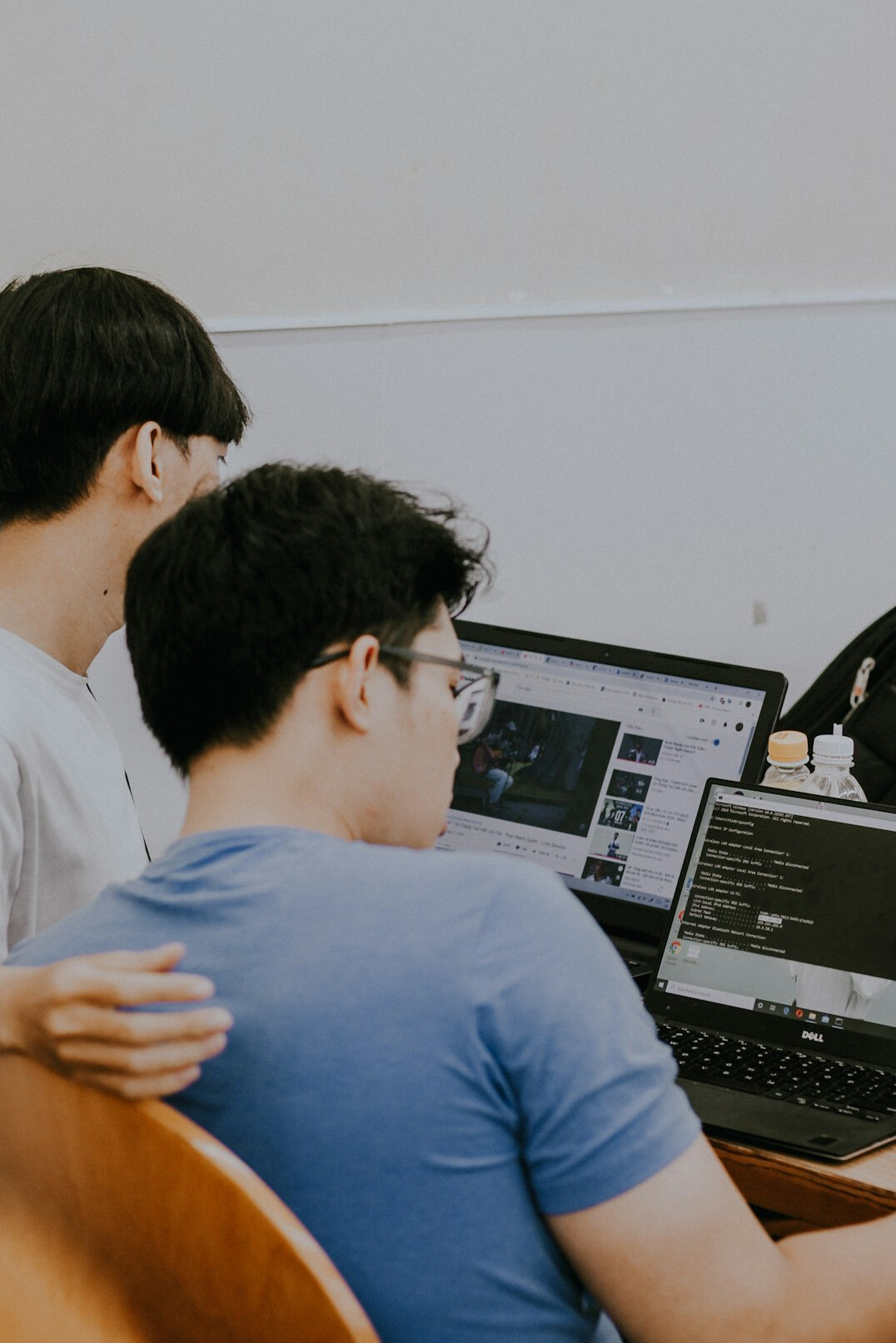 group of students in programming course